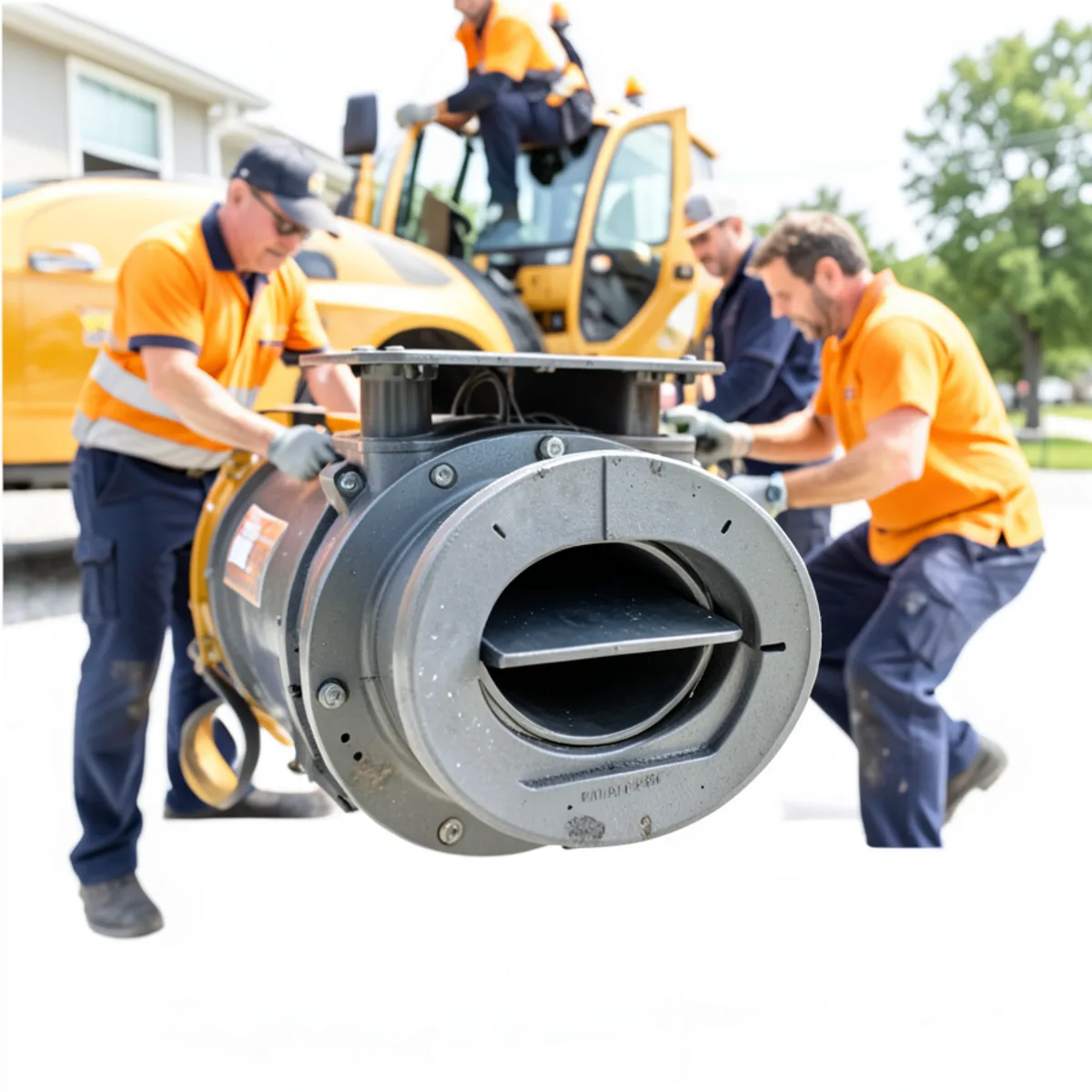Demonstration model of PVC sewer backwater check valve
