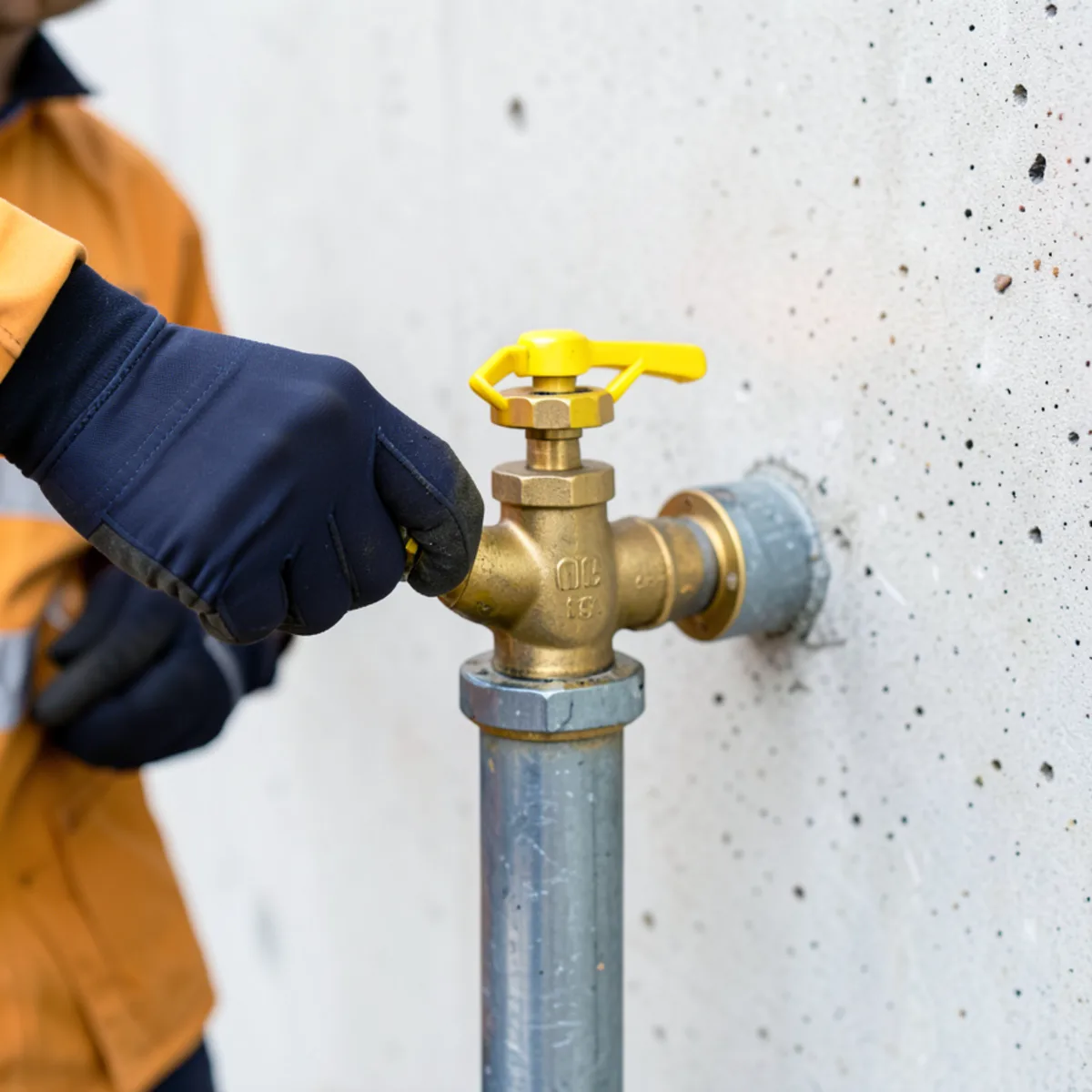 Closing primary water valve during emergency leak