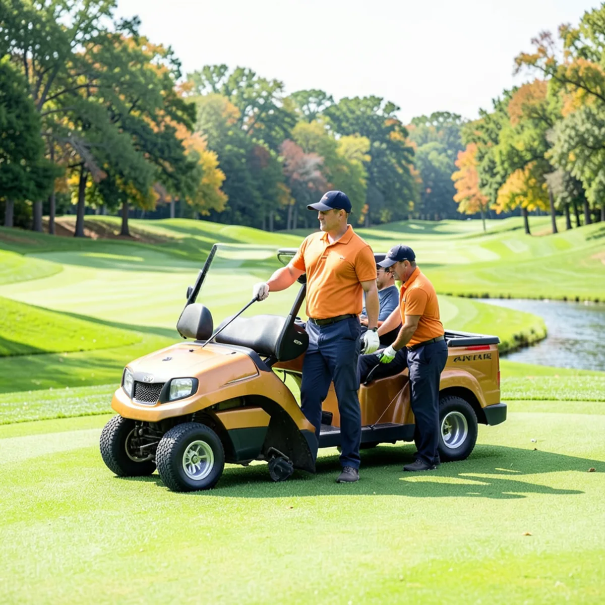 Rolling fairways at TPC River Highlands golf course in Cromwell