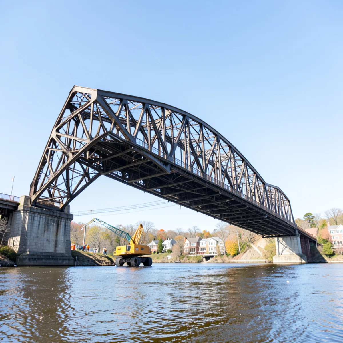 Arrigoni Bridge twin arches over Connecticut River